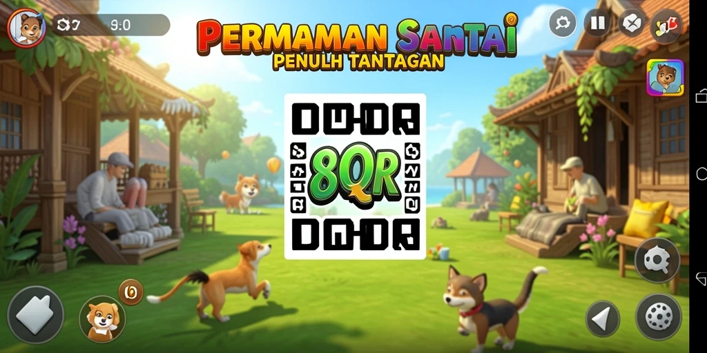 Screenshot gameplay 8QR dengan grafis yang menarik dan tantangan yang seru.