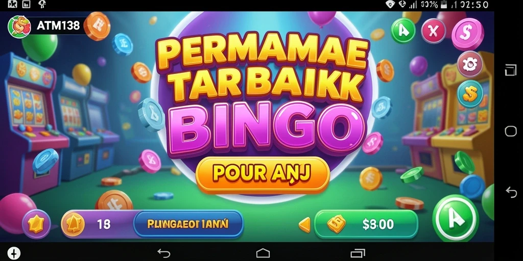 Tampilan gameplay seru Bingo di ATM138, penuh warna dan keseruan.