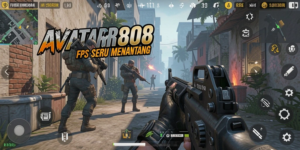 Tangkapan layar dari gameplay seru AVATAR808 yang menampilkan pertempuran FPS.