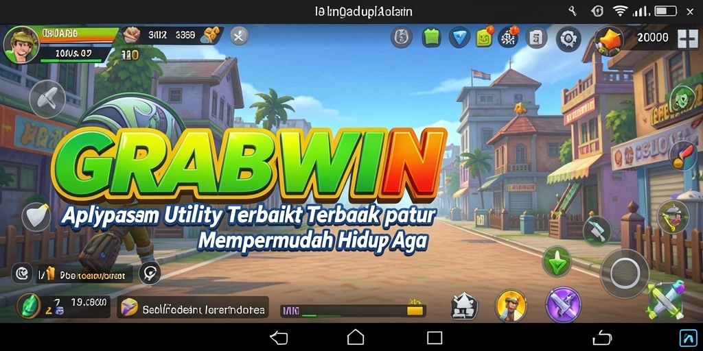 Tampilan antarmuka aplikasi GRABWIN yang bersih dan mudah digunakan.