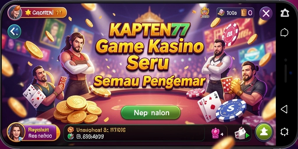 Tampilan gameplay KAPTEN77 dengan grafis menakjubkan.