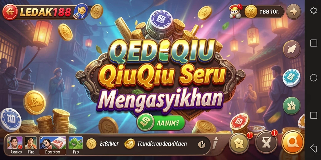 Tampilan gameplay QiuQiu yang menegangkan di LEDAK188.