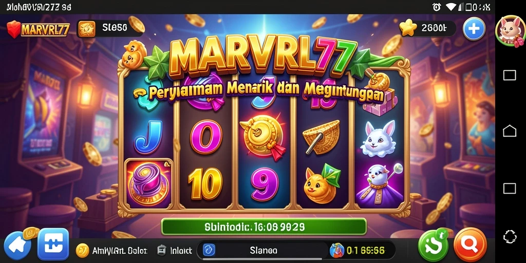 Tampilan gameplay slot yang menarik dan mendebarkan di MARVRL77.