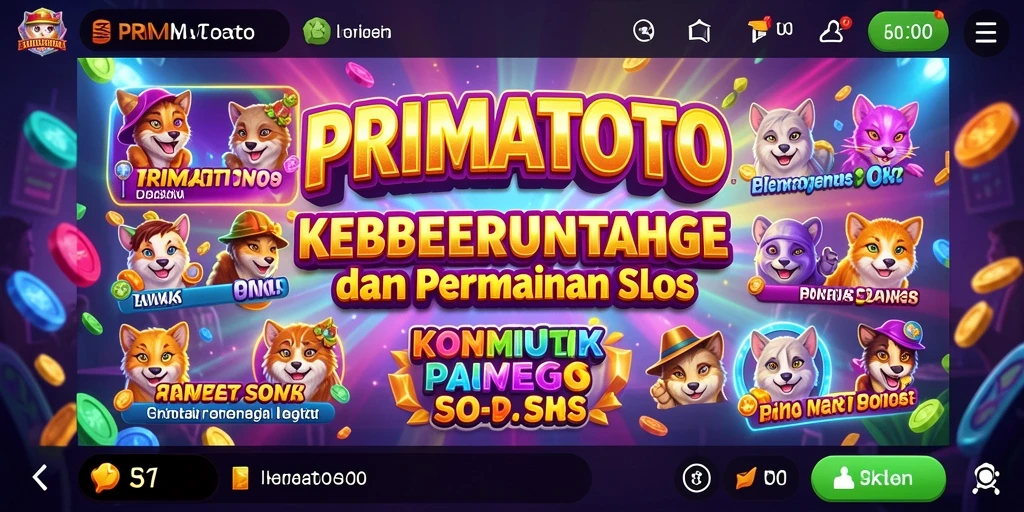 Gameplay menarik PRIMATOTO dengan tema slot yang beragam.