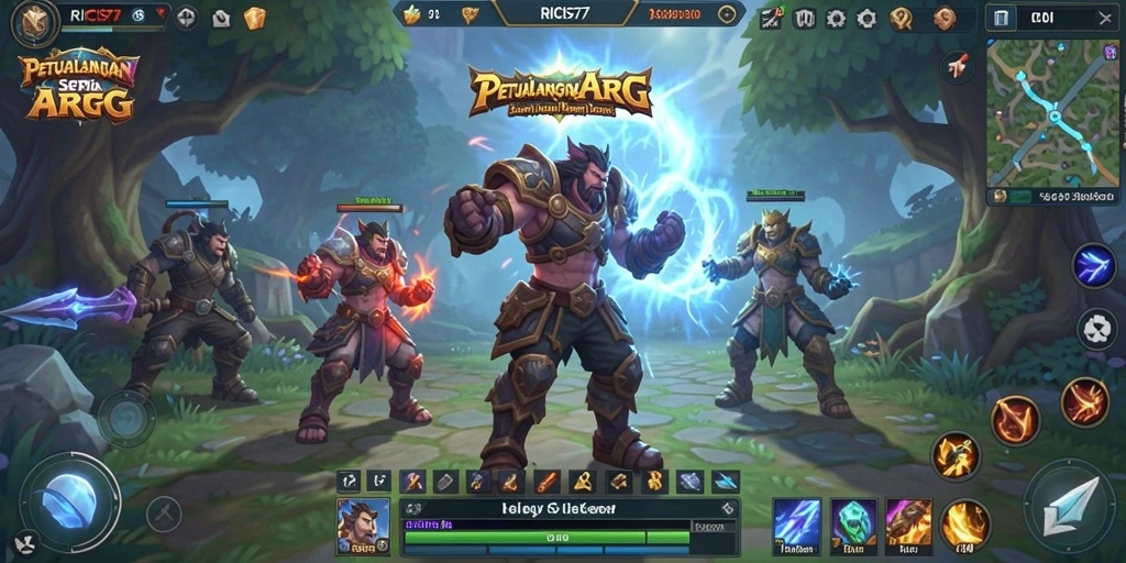 Tampilan gameplay mendebarkan di RICIS77 dengan pertarungan seru dan grafis yang memukau.