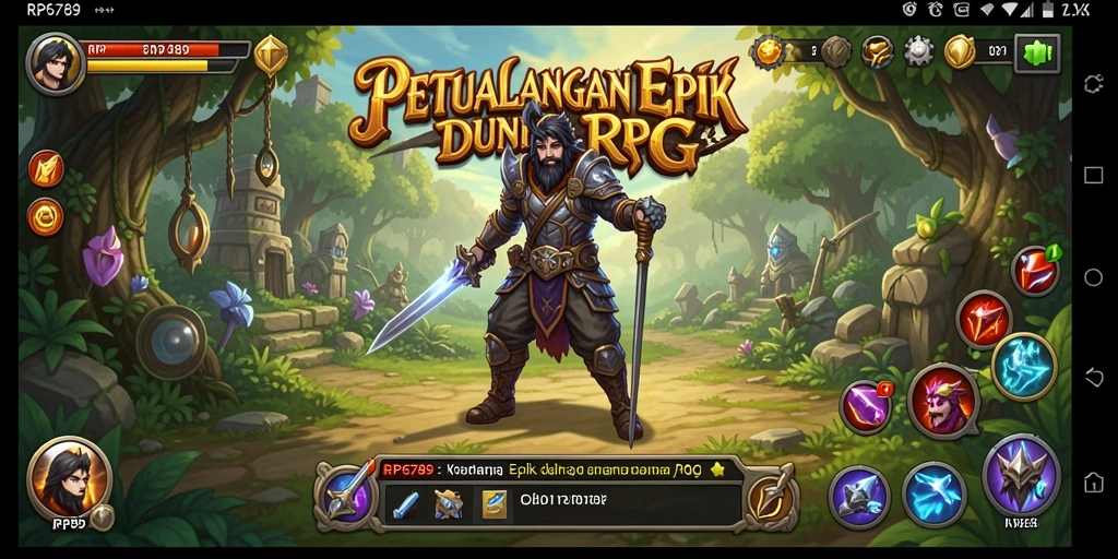 Tampilan gameplay RPG yang mendebarkan di RP6789.