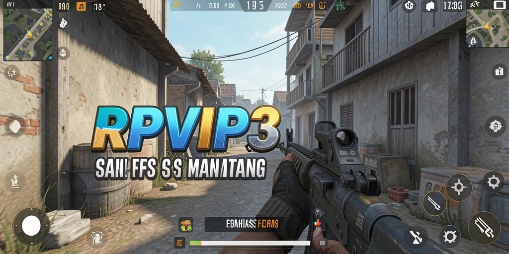 Screenshot menunjukkan momen seru dalam permainan FPS RPVIP3.