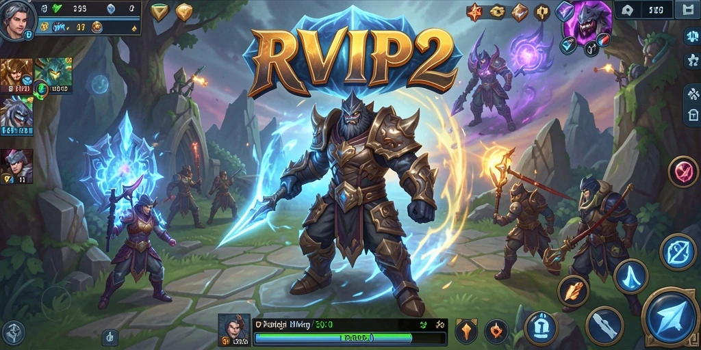 Tampilan menarik dari gameplay MMORPG RVIP2 yang seru.