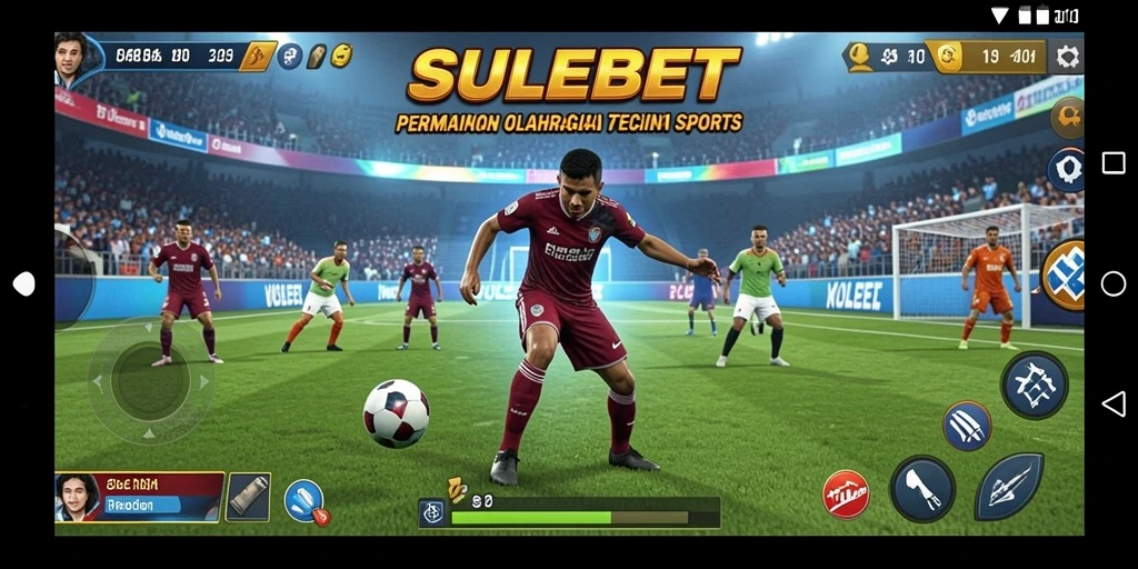 Tampilan gameplay menarik dari aplikasi SULEBET yang menampilkan taruhan olahraga.
