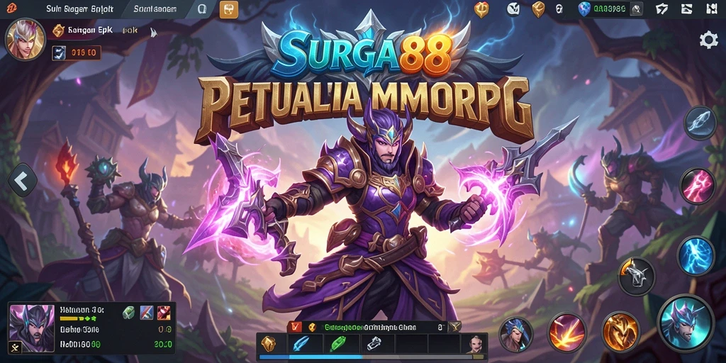 Tampilan gameplay SURGA88 yang memukau dan penuh aksi.