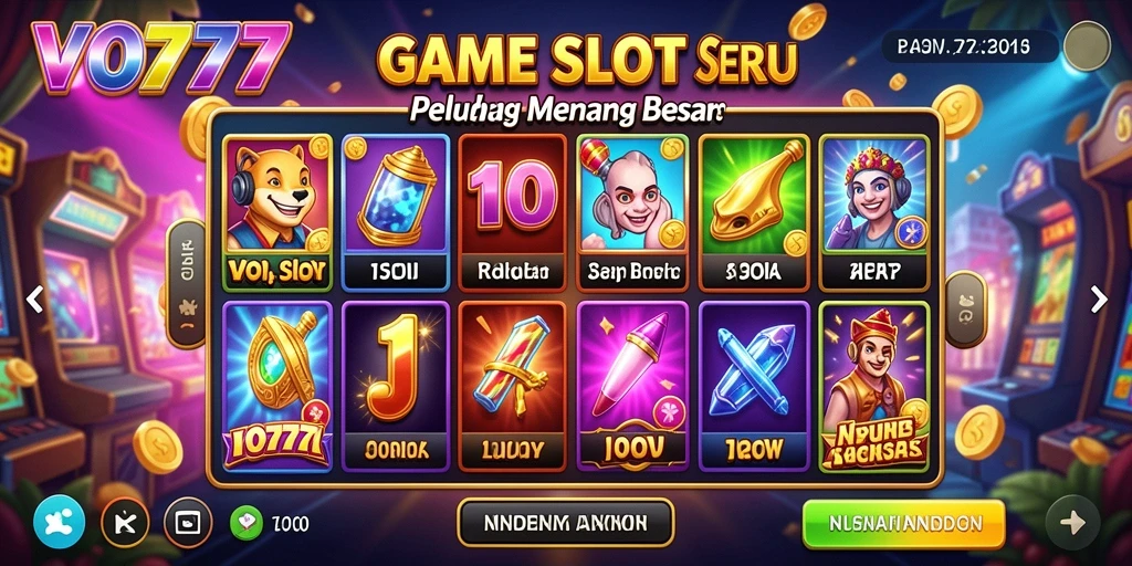 Tampilan screenshot utama VO777 menunjukkan gameplay Slot yang menarik dan interaktif.